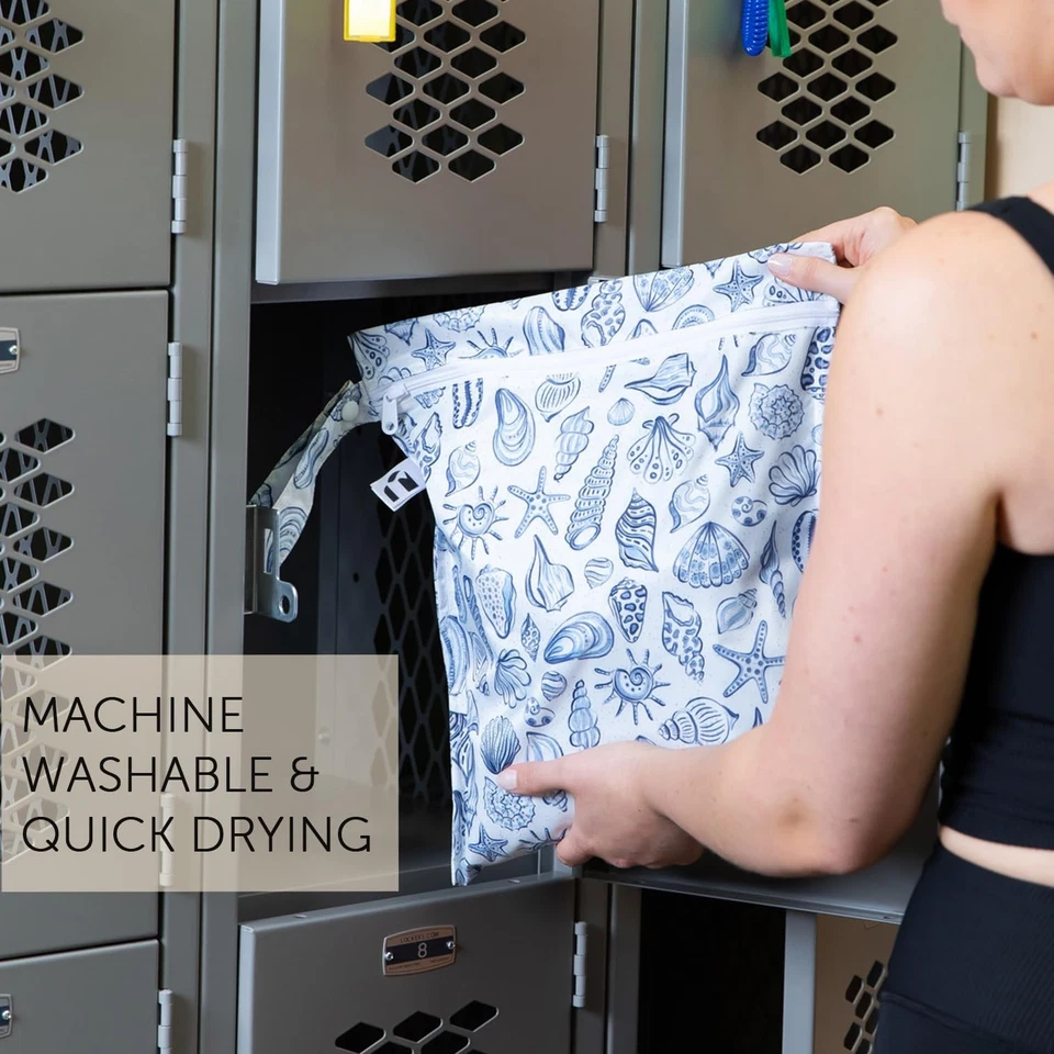 Bolsa húmeda impermeable Roamio para bebé, viaje, traje de baño, pañales de tela, bomba Foto 4 de 4