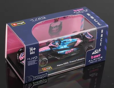 2025 F1 Franco Colapinto Alpine Renault A525 Diecast Car Driver & Case Model