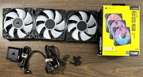 CORSAIR iCUE LINK RX120 RGB Starter Kit 120mm Triple Fan Pack (CO-9051018-WW)