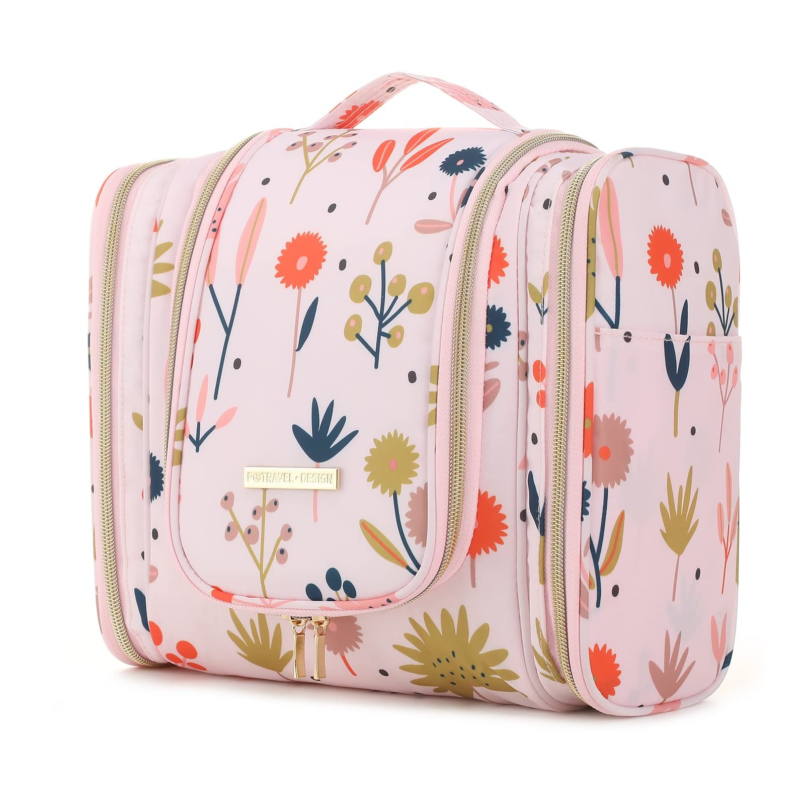 Water-Resistant Hanging Toiletry Bag for Women Large Cosmetic Makeup Organizer