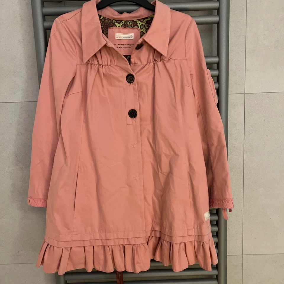 Odd Molly Inc Designer Pink Coat Lined Button Up Size 2 UK Medium Never Worn - Image 1 of 4
