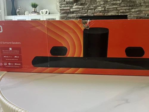 Vizio 5.1 Soundbar Including Subwoofer And 2 Surround Sound Speakers 