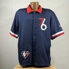 Philadelphia 76ers Jacket Nike City Edition Therma Flex Showtime *Missing Button