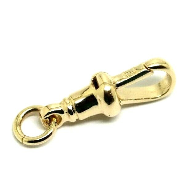 9ct 9k Yellow Gold 375 Albert Swivel Clasp 21mm Size + Jumpring  