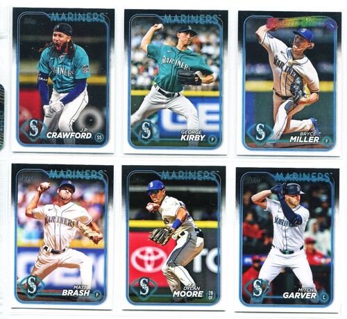 1986-2024 Griffey, Cal Raleigh Mariners 25 Team Sets 309 Cards, 56 RC, LOT B - Picture 3 of 21