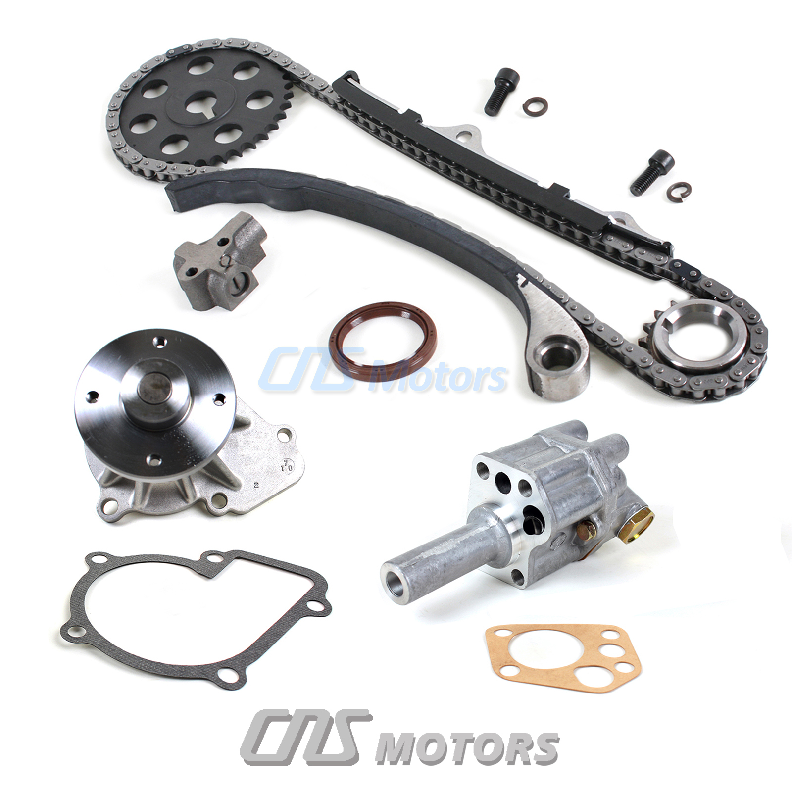 Timing Chain Kit Oil & Water Pump for 198997 Nissan 2.4L 240SX D21
