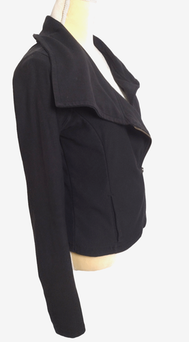 ATHLETA Black Print Zippered Sweat Active Jacket Size S - Picture 5 of 10