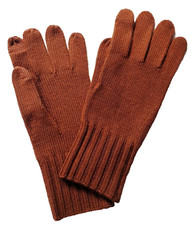 Madewell Ribbed Texting Gloves Faded Rust Touchscreen Compatible Wool Blend NWT