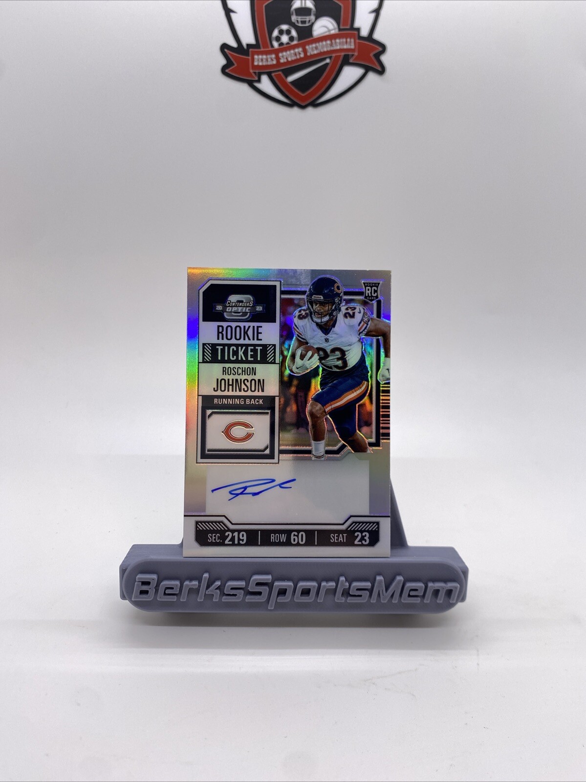 2023 Contenders Optic Rookie Ticket Holo Prizm #130 Roschon Johnson RC AUTO