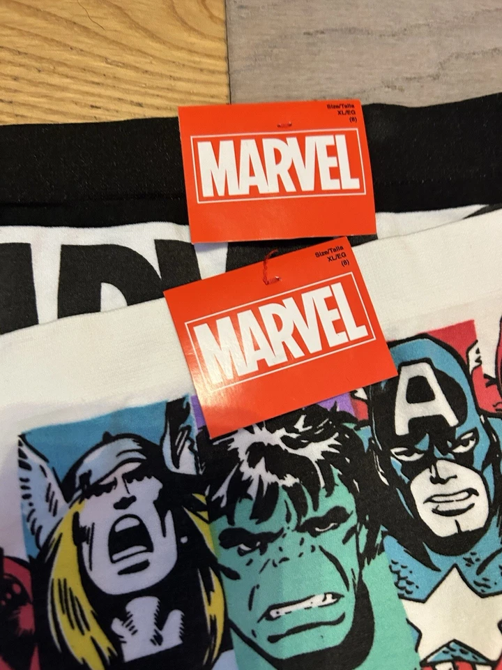 2 Marvel Comics герой подростков девочек женщин трусики нижнее белье мальчика шорты XL 8 - Изображение 4 из 4