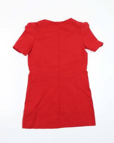Sinequanone para mujer viscosa roja línea A talla XS cuello redondo - Imagen 2 de 12