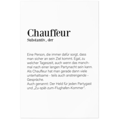 Definition: Chauffeur 11001004695