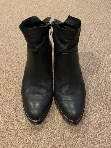 Paul Green Nelly Black Leather Bootie 