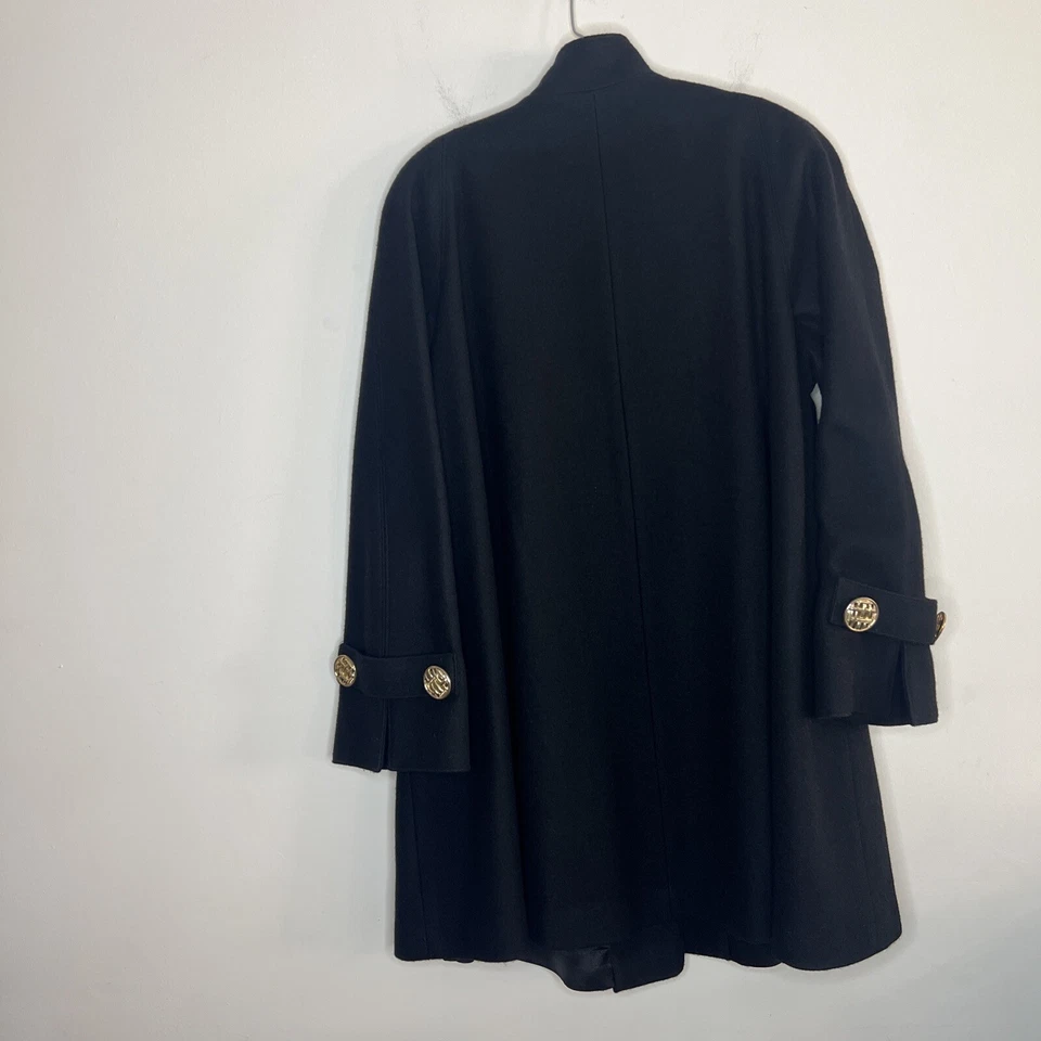 Abrigo largo de lana para mujer Jofeld vintage negro talla mediana viejo dinero mob esposa EE. UU. Foto 2 de 4