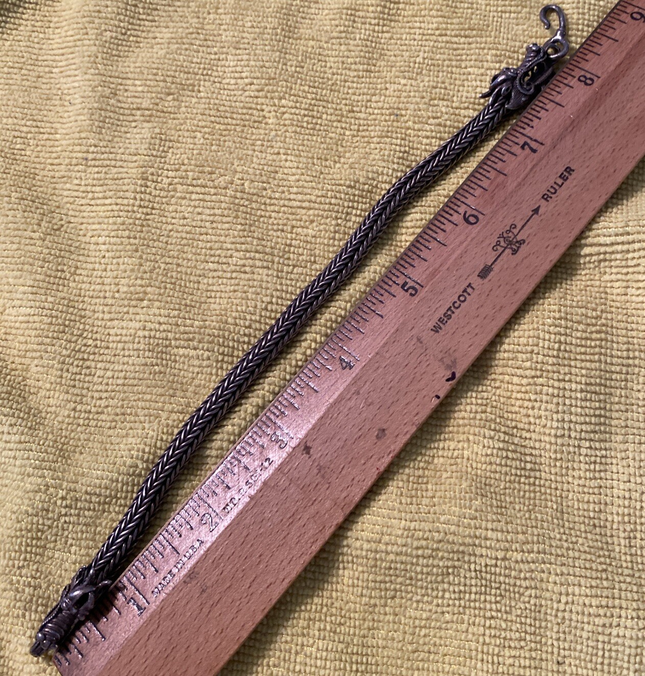 Solid 925 Fine Silver Bracelet Animals Dragon Sna… - image 4