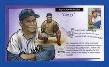Scott 4080 Baseball Sluggers Roy Campanella Hand Painted Bevil FDC 208/225