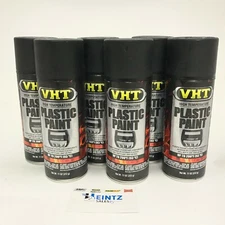 VHT SP820-6 PACK MATTE BLACK High Temperature Plastic Paint - 11 oz Aerosol