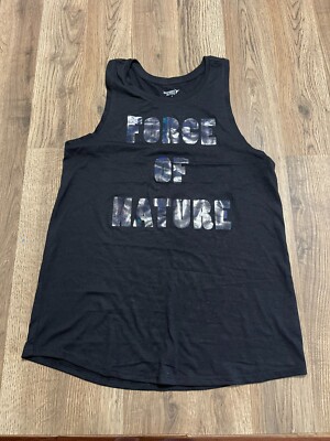 Old Navy Tank Top, Women's Size Small, Black, Go Dry, Force of Nature
