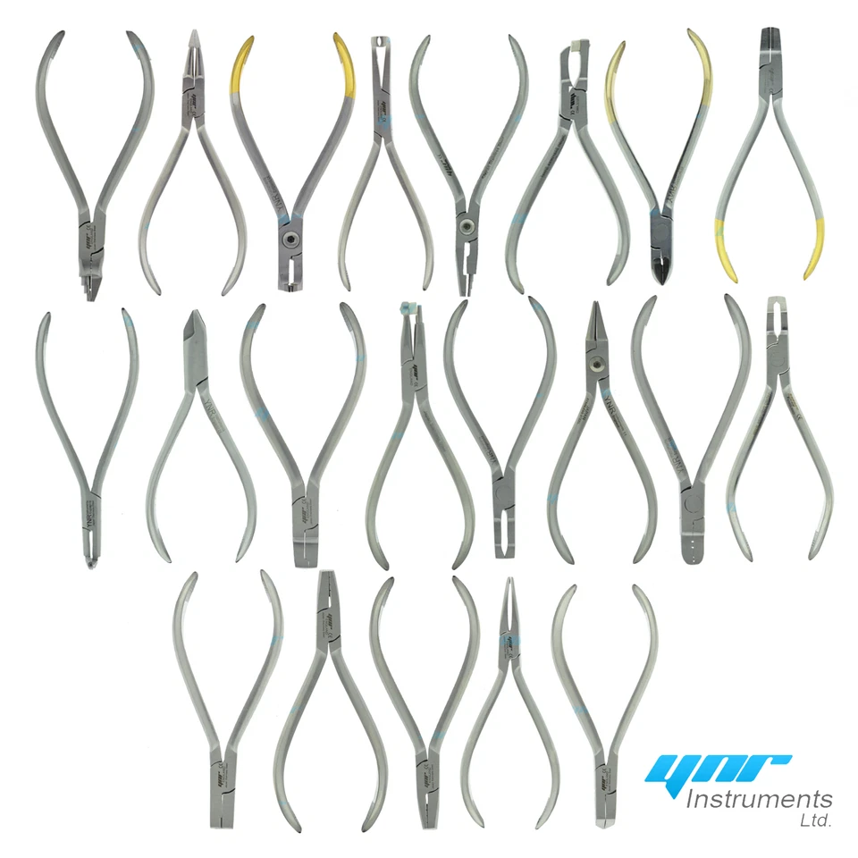 YNR ENGLAND YNR ORTHODONTIC PLIERS HARD WIRE DISTAL END CUTTERS DENTAL LAB INSTRUMENTS CE