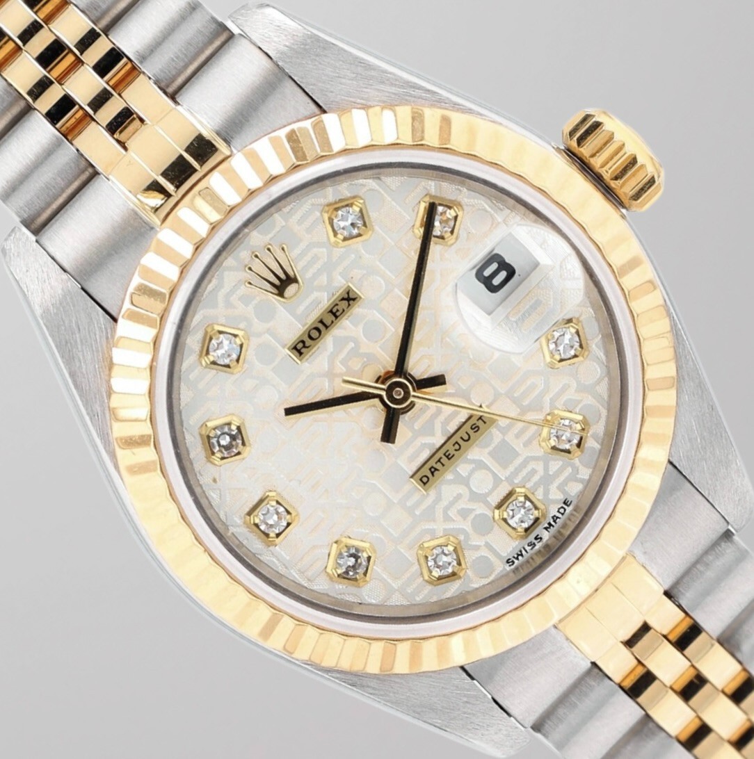 Rolex Ladies Datejust 26mm Silver Jubilee Diamond Dial  display picture 2