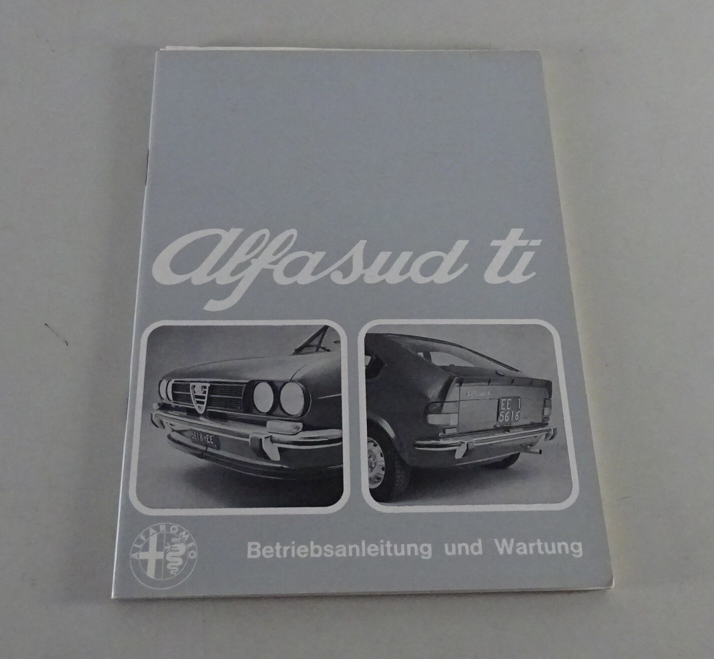 Operating Manual / Handbook Alfa Romeo Alfasud TI From 09/1977