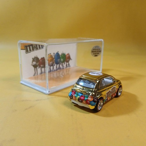 Hot Wheels FIAT 500e Gold CHROME M&M Candy (WANGSTAR CUSTOM) Limited VERI PILOTI - Foto 15 di 15
