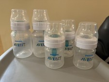 5 Phillips Advent Anti-Colic Baby Bottles 9oz/4oz Bottle Feeding Baby Supplies