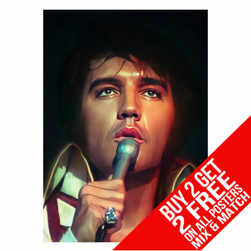 ELVIS PRESLEY BB1 LAS VEGAS LIVE CONCERT POSTER A4 A3 SIZE BUY 2 GET ANY 2 FREE