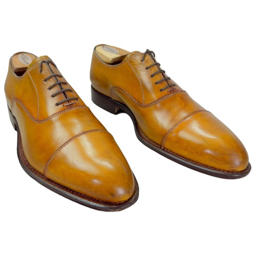 Scarpa elegante Oxford Stefano Branchini uomo 9 Made in Italy pelle marrone punta cappuccio - Foto 2 di 19