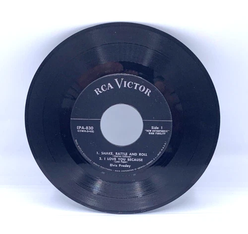 ELVIS EPA-830 1956 RARE "NO DOG"  label "Shake, Rattle And Roll"