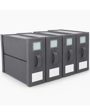 4 Pack Sheet Storage Organizer (King & Queen Size) with Handle, Foldable Sheet