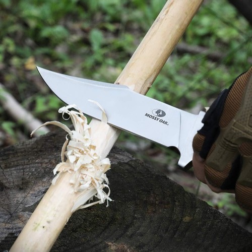 Razor Sharp 11-Inch Clip Point Fixed Blade Knife with Leather Sheath for Camping - Picture 8 of 11