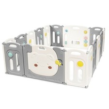 16-Panel Kids Activity Center Color: Gray  White