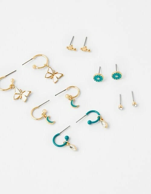 Accessorize 6x Butterfly enamel earrings, Girl's Earring, Kid's Earrings - Image 3 of 4