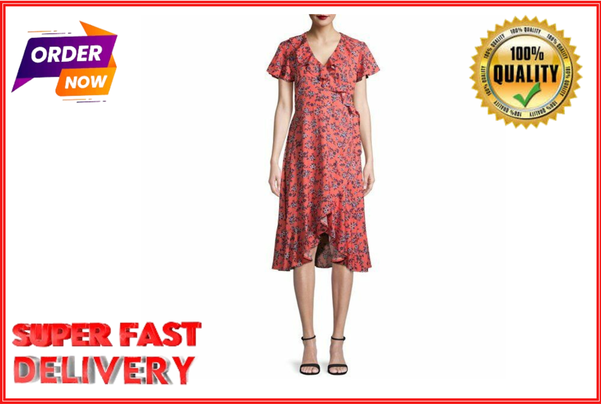 Shahi Time and Tru Women's Ruffle Midi Dress, Size: XS, Yellow
