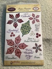 Festive  Poinsettia 16 stamp set
