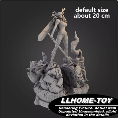 Anime Magik Soul Sword Hell Resin 3D Print GK Figure DIY Model Unpainted