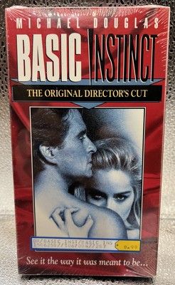 Basic Instinct Director's Cut - VHS Movie Michael Douglas New Sealed
