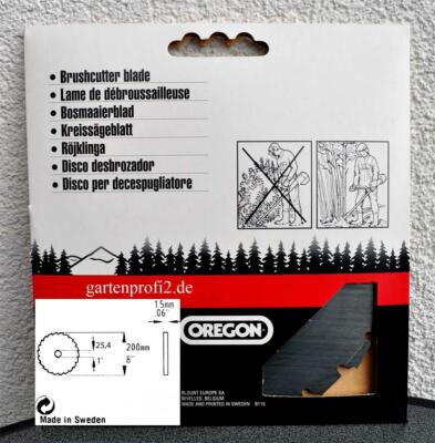 Oregon Meißelzahn-Kreissägeblatt 200/25,4 für Motorsense