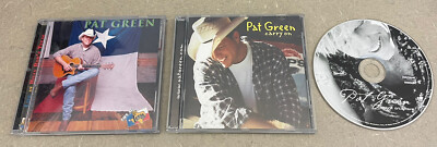Lot 3 PAT GREEN CDs Live at Billy Bobs-Carry On-Wave On Wave TEXAS COUNTRY Music