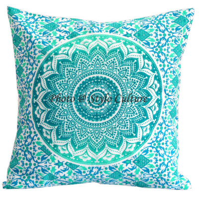 Hippie Bohemian Mandala Sofa Kissenbezug Indisches Dekor Kissenhülle Bezug Üb...