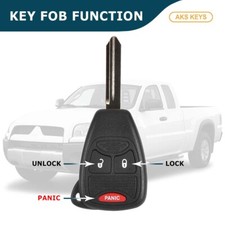 2x Keyless Entry Remote Key Fob For 2007-2012 Dodge Nitro - Fits OHT692427AA, Self-Programmable