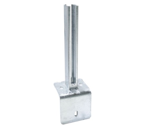 Fussplattenwinkel für Zaunpfosten 60 x 40 mm feuerverzinkt, Gartenzaun, Zaun - Bild 2 von 6
