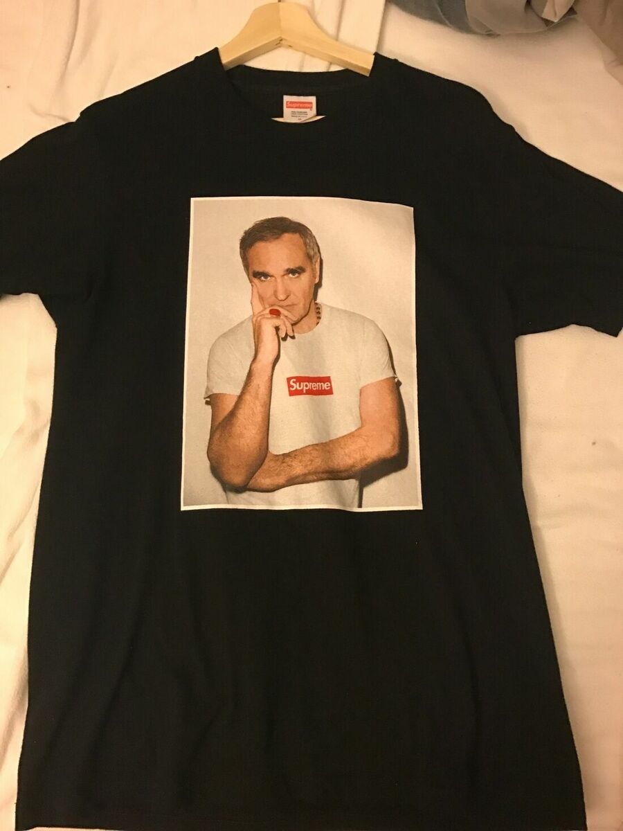 Supreme S/S 16 Morrissey Photo Tee Box Logo Black Size Large Supreme S/S 16 Morrissey Photo Tee Box Logo Black Size Large