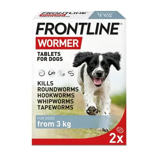 FRONTLINE WORMER Dogs (3kg and over) 2 Flavoured Tablets