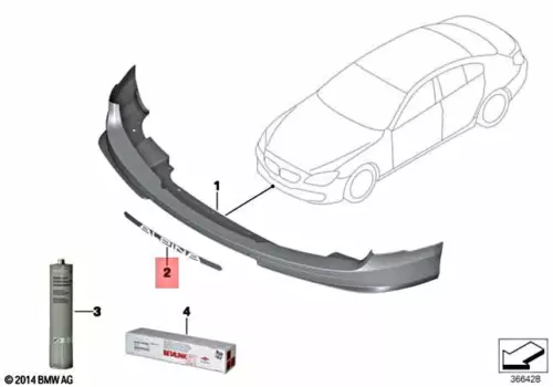 OEM BMW Alpina B6 F06 ALPINA B6 Gran Coupe Insert 51117988553 - Picture 1 of 1