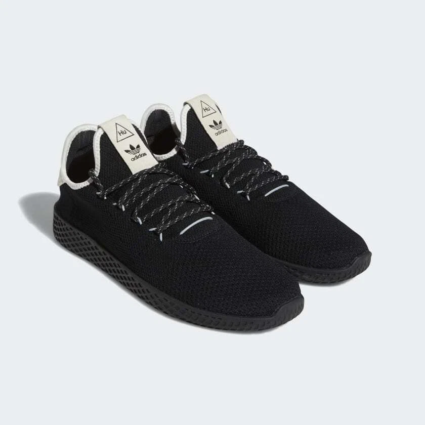 adidas Originals Pharrell Williams Tennis HU Shoes in Black Knit