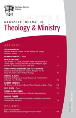 Fuller - McMaster Journal of Theology and Ministry  Volume 19 2017-20 - X555z