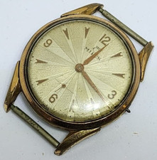 MILUS Carrure Lunete 15 Jewels Felsa 399 Gold plated manual wind men's watch