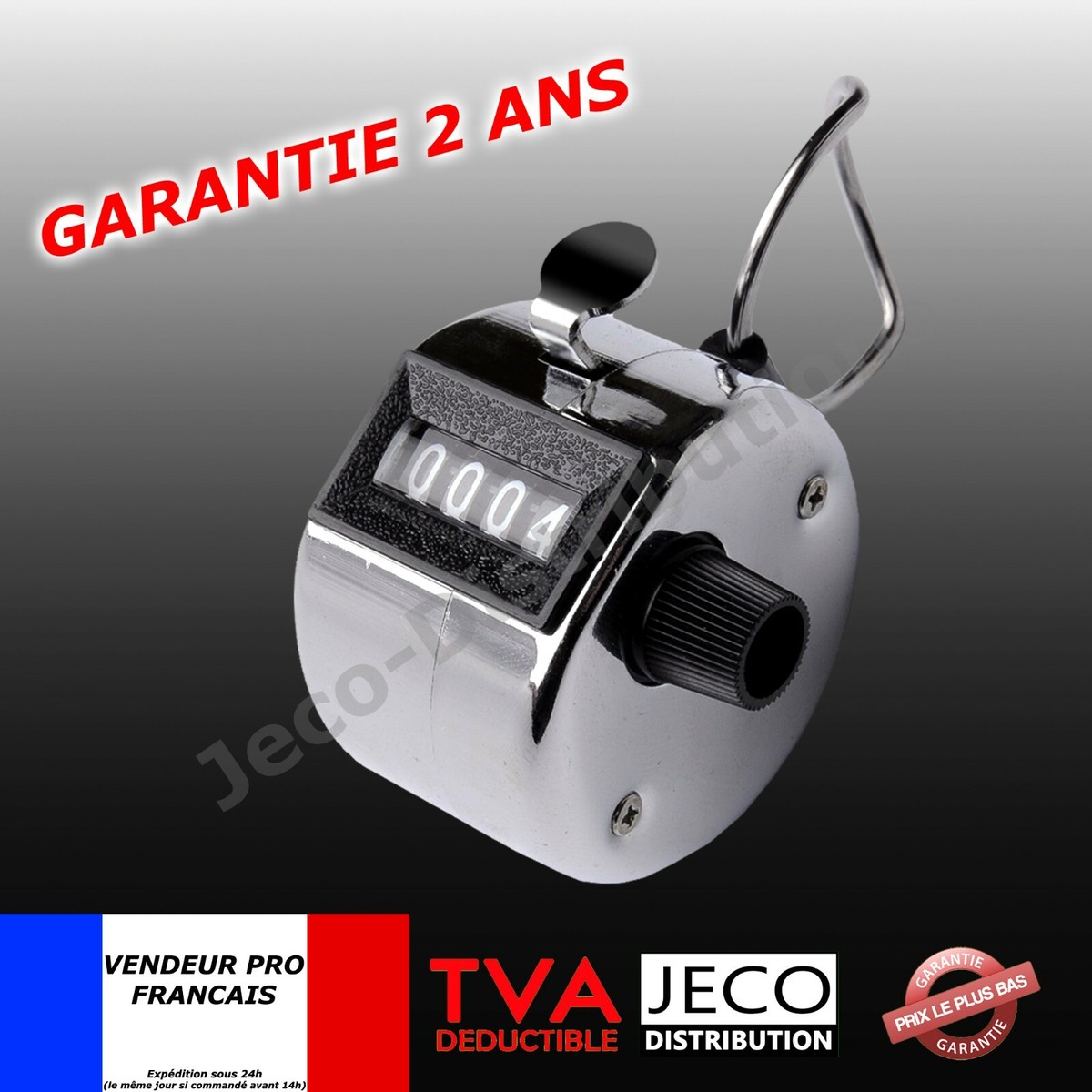 4 pièces Compteur Manuel, Hand Held Compteur 4 Chiffres Mécanique